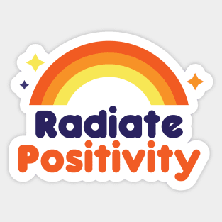 Radiate Positivity Rainbow Beam Sticker